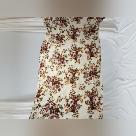 Vibe Rose Floral Maxi DRESS Plus Size 3X Boho with LACE accents Bloomcore - Picture 5 of 6